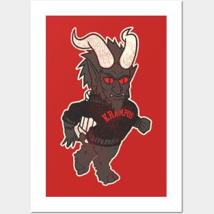 DEUTSCHLAND "DER BEKÄMPFENDE" KRAMPI Mascot Posters and Art